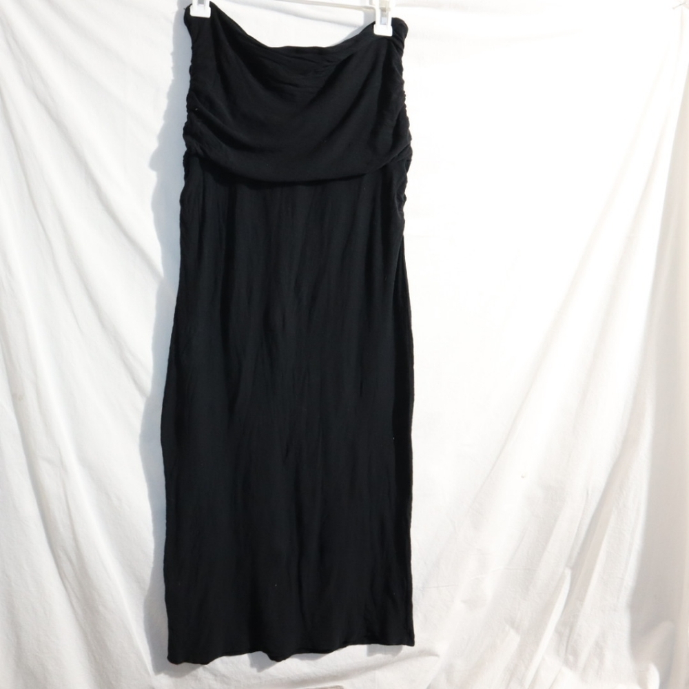 James Perse Tube Top Sleeveless Black Dress Size 3 USA Large - Picture 5 of 13